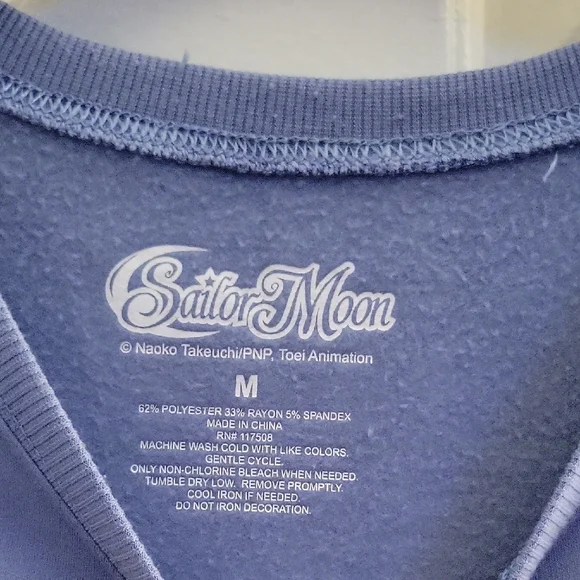 Sailor Moon Blue Sweatshirt - Picture 2 of 3